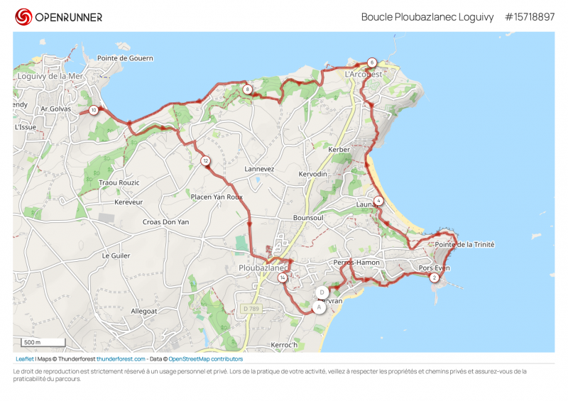 Boucle Ploubazlanec Loguivy