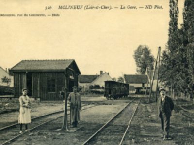 Molineuf_laGare_cartePostale